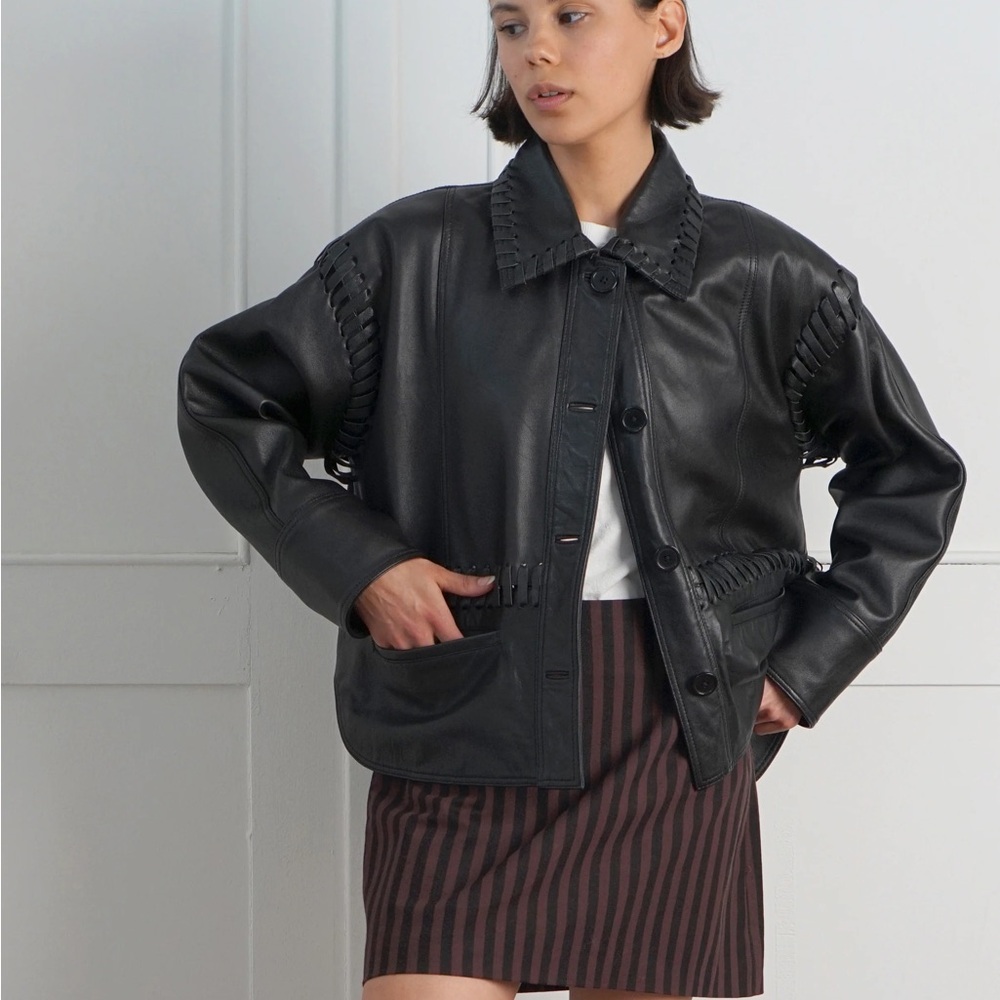 BNWT Proche Leather Olivia Jacket Size M